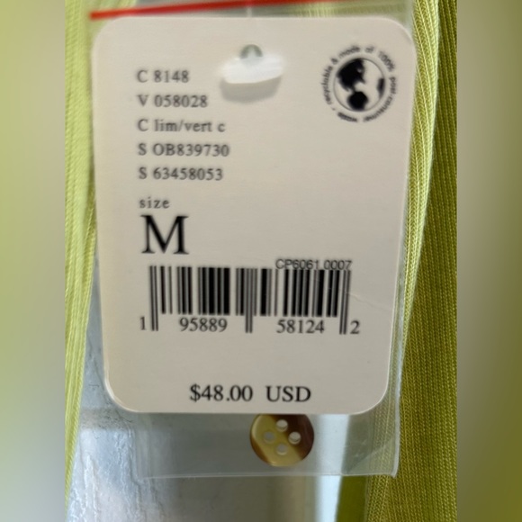 NWT Free People Keep It Simple Long Sleeve Top Jiggy With It Green Sz M - Picture 6 of 9